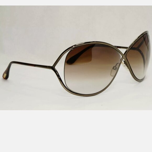 Tom Ford Brown Gunmetal Gradient Sunglasses - Picture 6 of 9